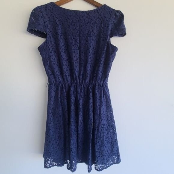 Heart Soul Navy Lace A-line Dress Size M NWT - Picture 3 of 8